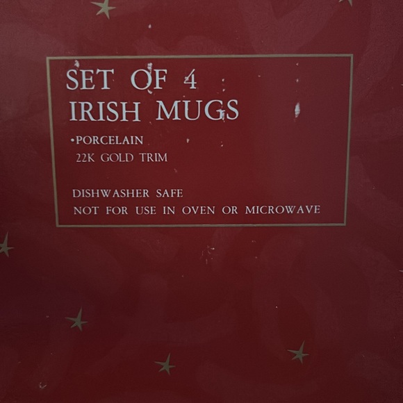 Vintage A Season Of Wonder set of 4 Irish mugs